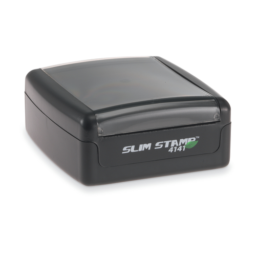Slim 4141 Pre-Inked Pocket Square Stamp