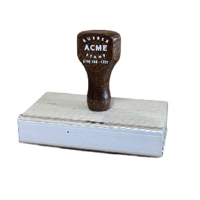1/4 x 1 Hand Stamp
