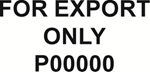 FOR EXPORT ONLY Car Dealer Stamp