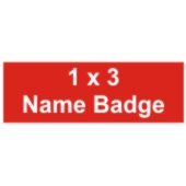 1" x 3" Name Badge