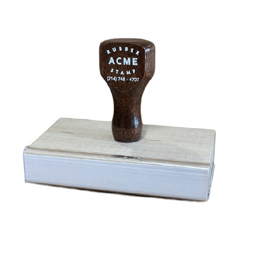 2 1/2 x 4 Hand Stamp